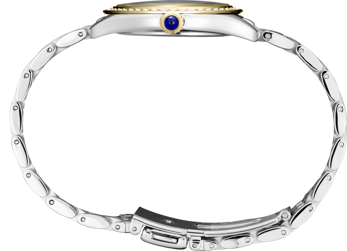 Seiko Essentials Two tone Crystals Womens Watch SUR392