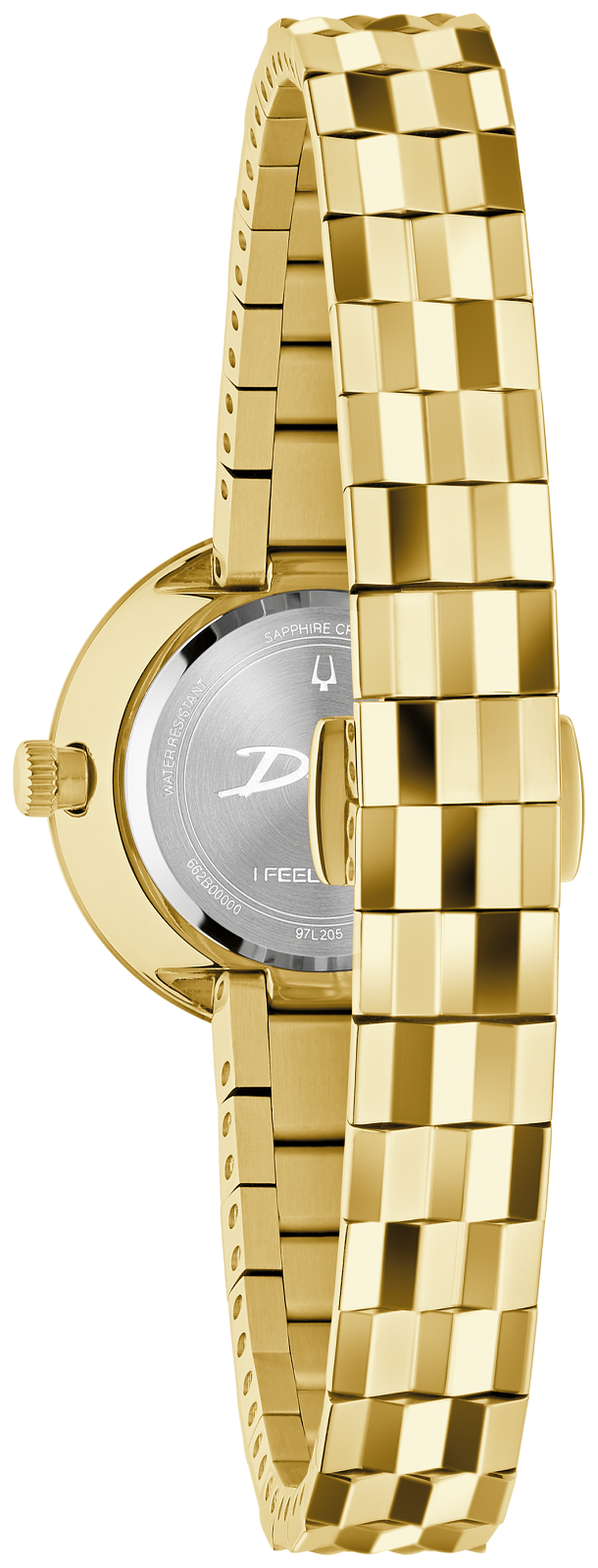Bulova Disco Womens Blue Dial Watch 97L205