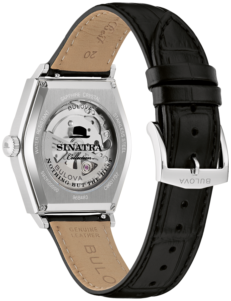 Bulova Frank Sinatra Nothing But The Best Automatic Mens Tonneau Watch 96B483