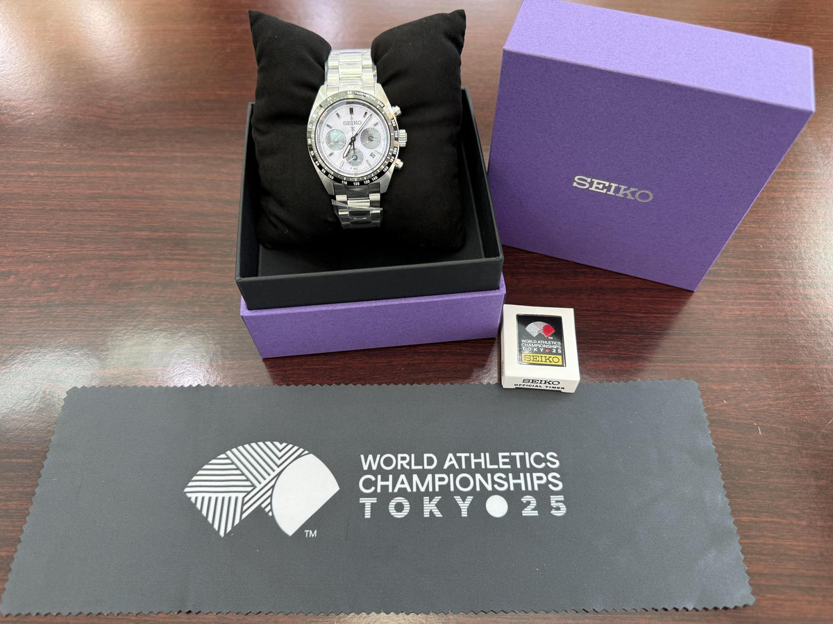 Seiko Prospex Speedtimer Solar Chronograph World Athletics Championships Tokyo 25 Limited Edition SSC955