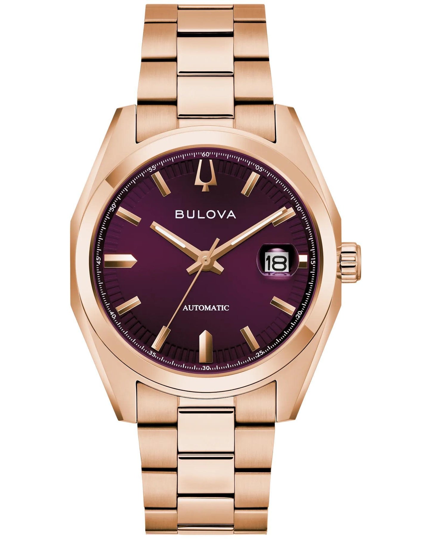 Bulova Surveyor Automatic Purple Dial Watch 97B234