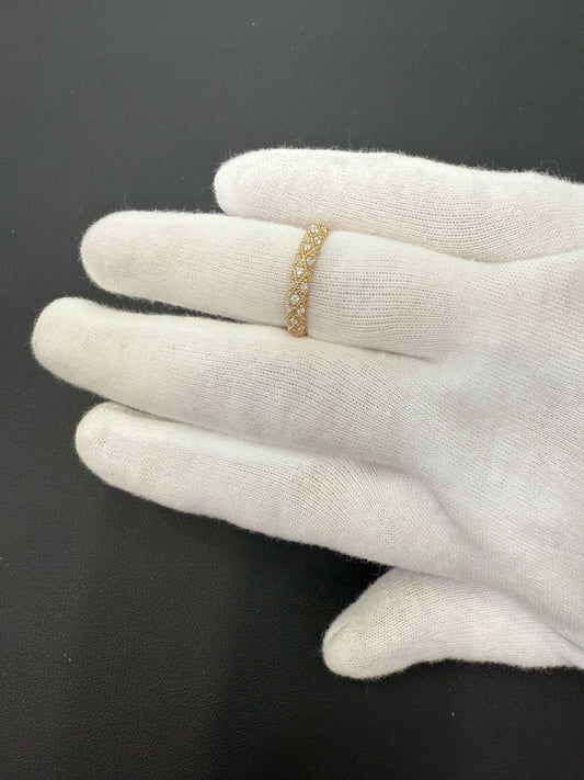 0.25 Cttw Round Diamond Womens Band Ring 10k Yellow Gold