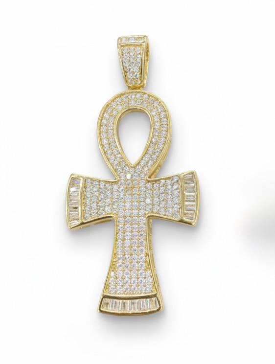 Egyptian Ankh Cross Pendant 925 Sterling Silver
