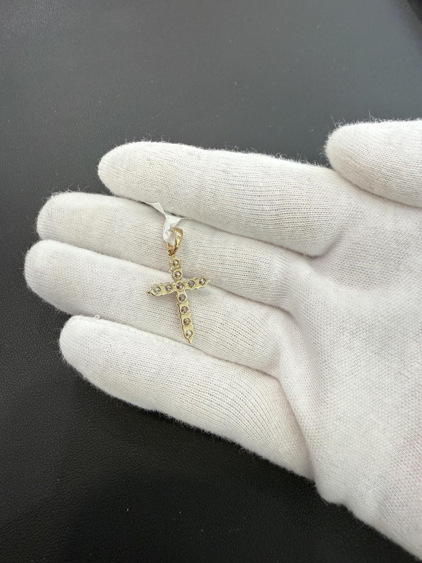 1ctw Diamond Cross Pendant 14K Yellow Gold