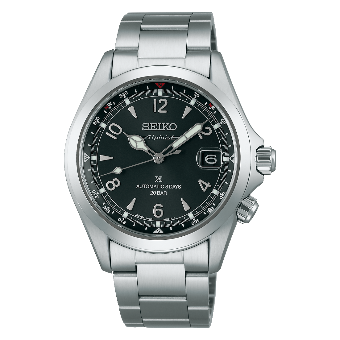 Seiko Prospex Land Alpinist Automatic Black Dial Men's Watch SPB505