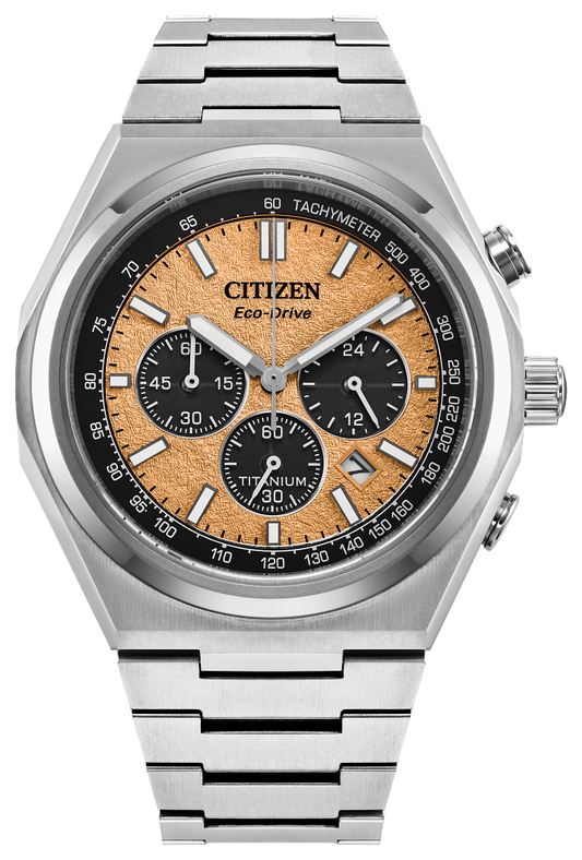 CITIZEN Eco-Drive Watch Zenshin Chrono Salmon Dial CA4610-85Z