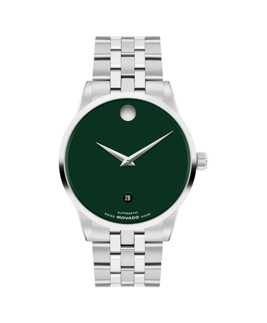 Movado Museum Classic Automatic Green Dial Watch 0608032
