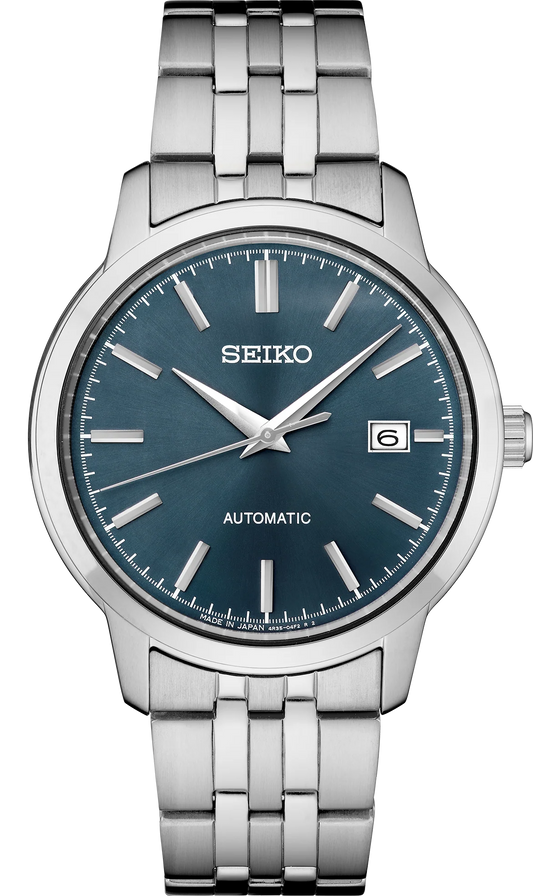 Seiko Essentials Automatic Blue Dial Mens Watch SRPH87