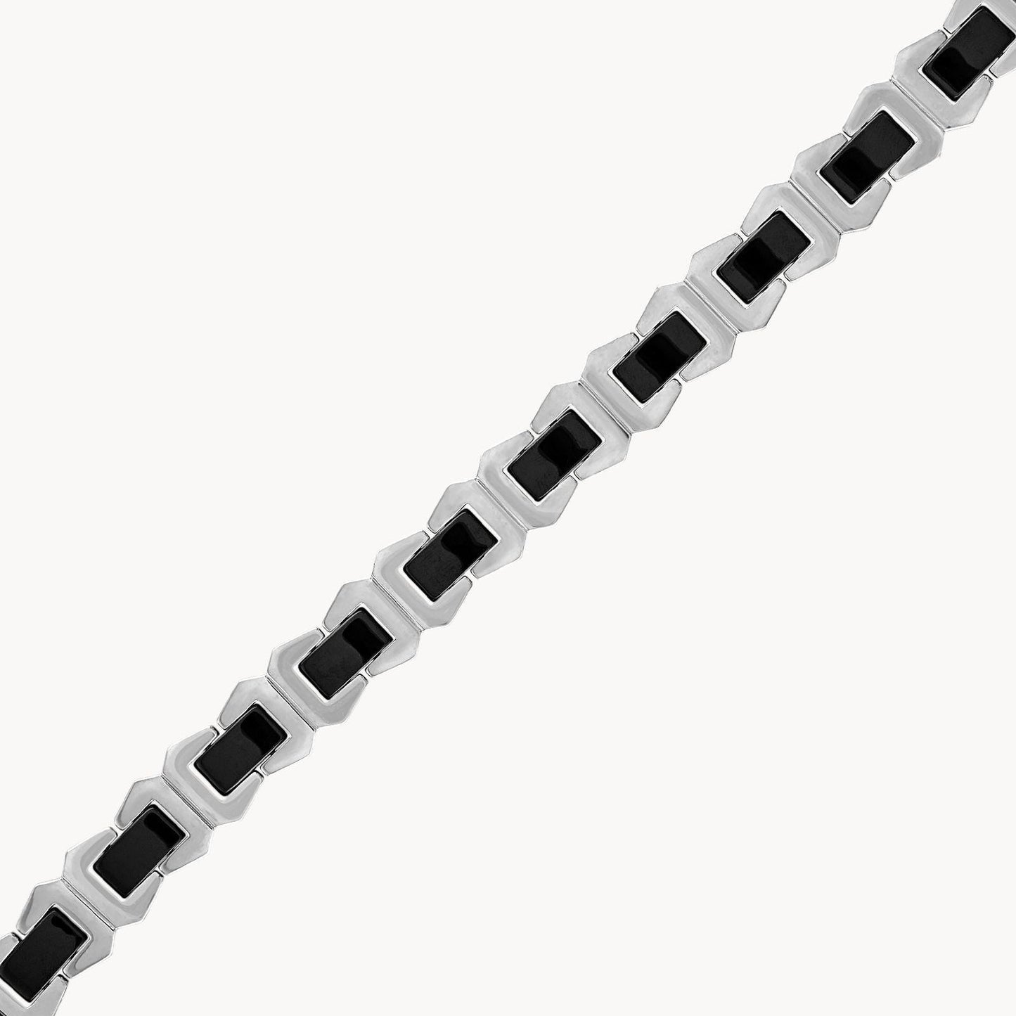 Bulova Ceramic Black Link Bracelet Stainless Steel BVB1056-XSTNA