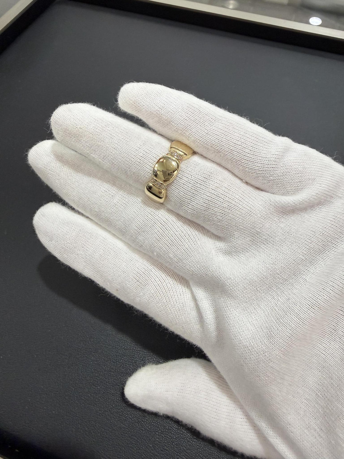 Ribbed Multi Dome Ring 10K Yellow Gold