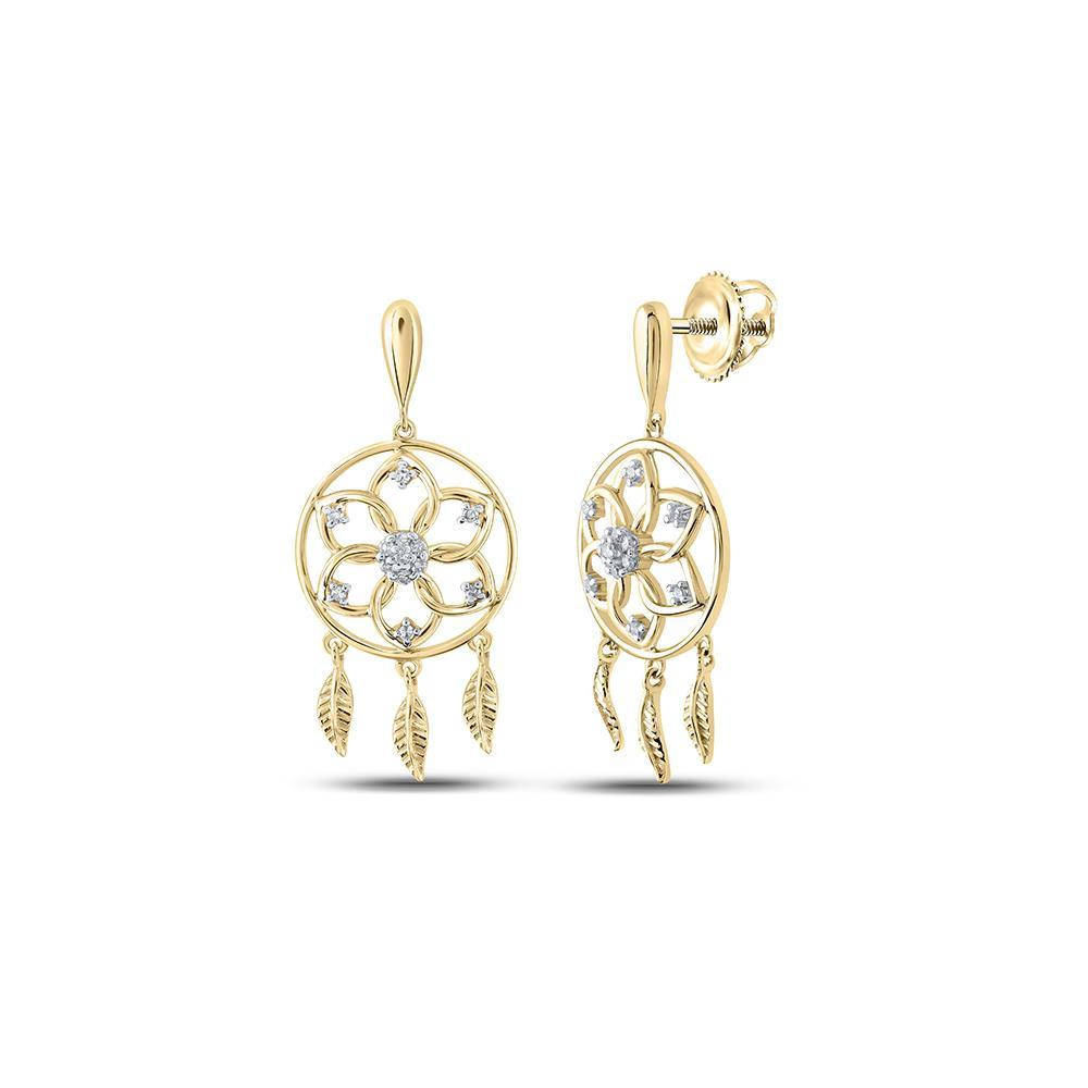 1/10ctw Diamond 10K Gold Earrings 164692