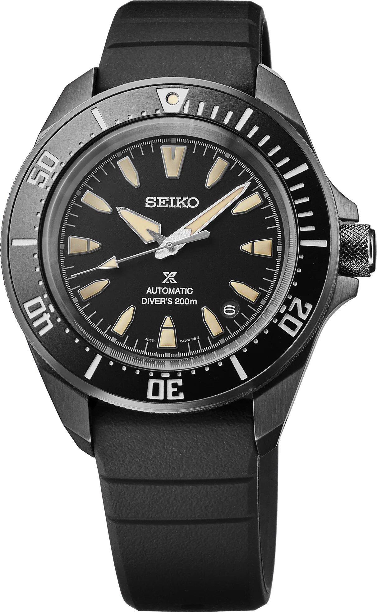 Seiko Prospex Automatic Diver Black Dial Mens Watch SRPL15