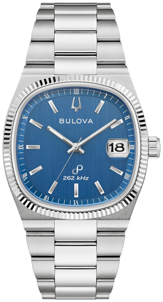 Bulova Super Seville Blue Dial Mens Watch 96B440