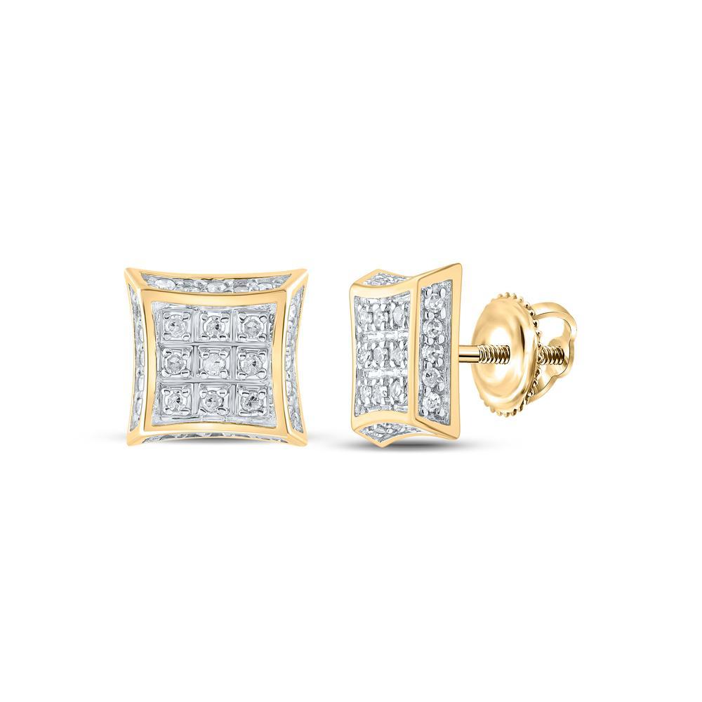 1/6ctw Diamond 10K Gold Earrings 162264