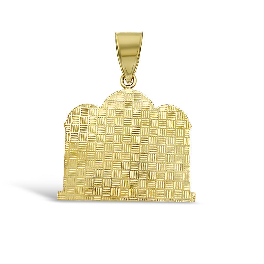 Last Supper Pendant Charm 10k Two Tone Gold 1.6 inch