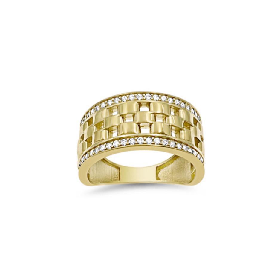 14k Gold Stackable Ring Women Band Size 7