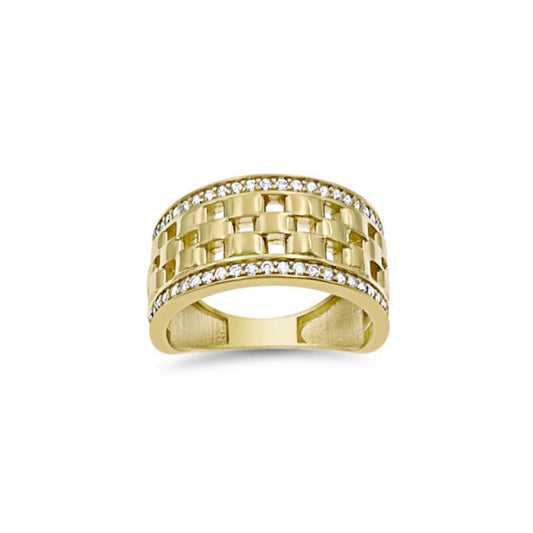 14k Gold Stackable Ring Women Band Size 7