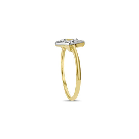 Star Ring 14K Two Tone Gold