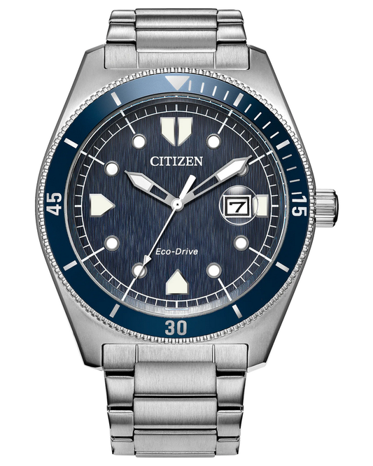 Citizen Terra Forse Eco-Drive Blue Dial Mens Watch AW1886-59L