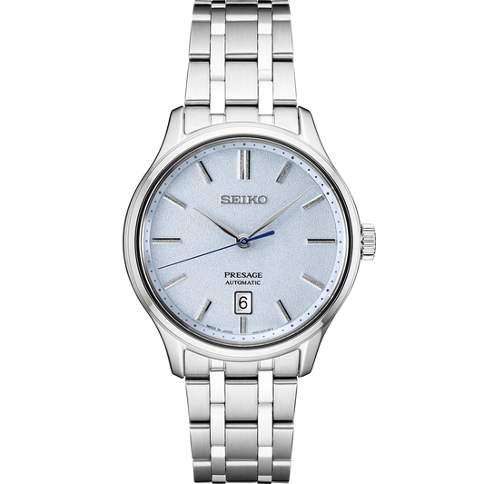Seiko Presage Light Blue Dial Mens Automatic Watch SRPF53