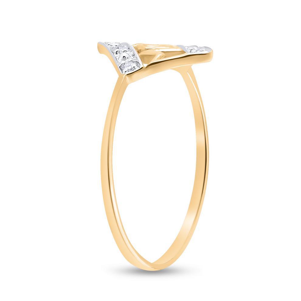 10k Yellow Gold Diamond Mom Mother Ring