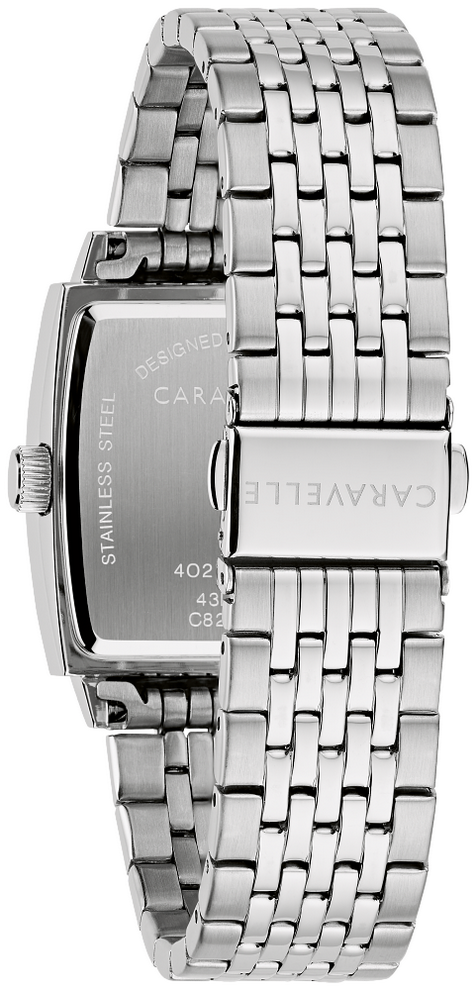 Caravelle by Bulova Modern Diamond Accent Blue Dial Men's Watch 43D108