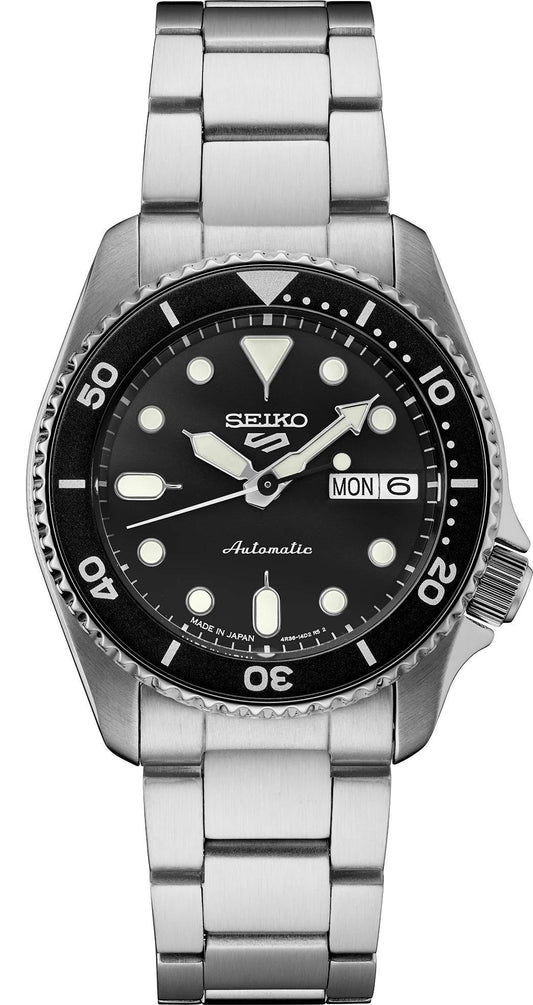 Seiko 5 Sport Automatic Men's Black Dial Watch SRPK29