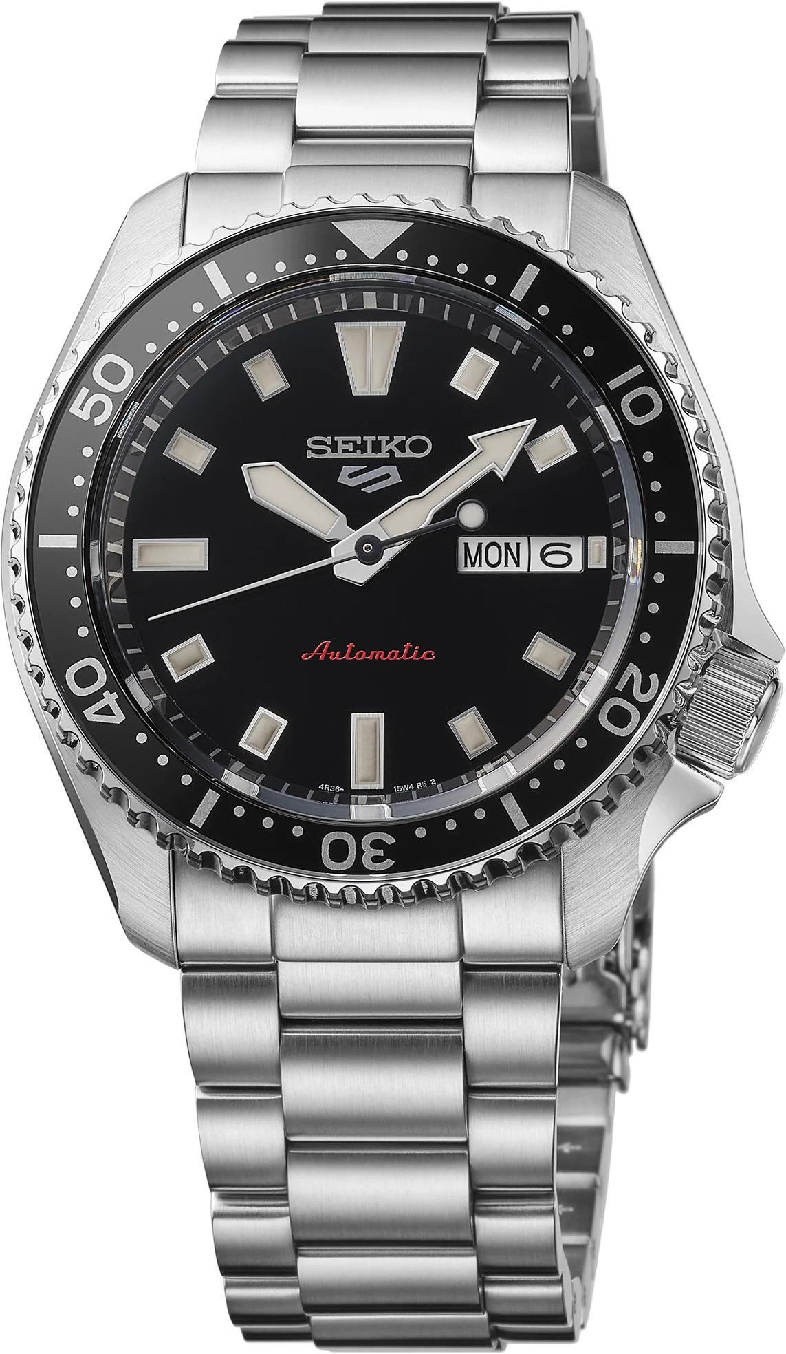 Seiko 5 Sports Automatic Black Dial Mens Watch SRPL85