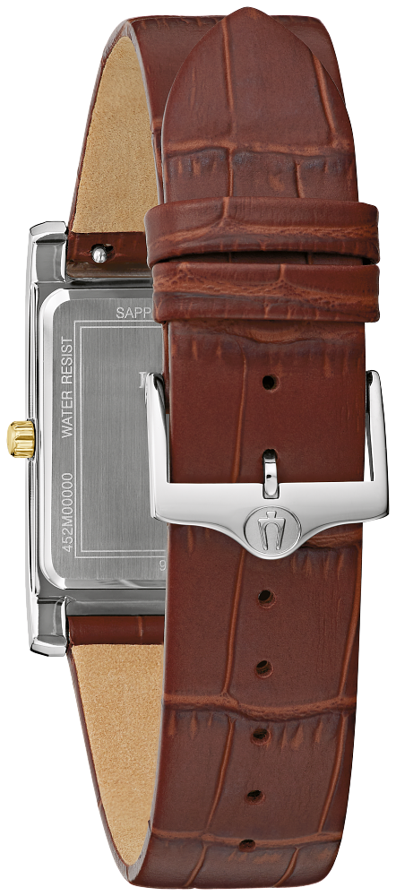 Bulova Sutton Rectangular Quartz Mens Watch 98B430