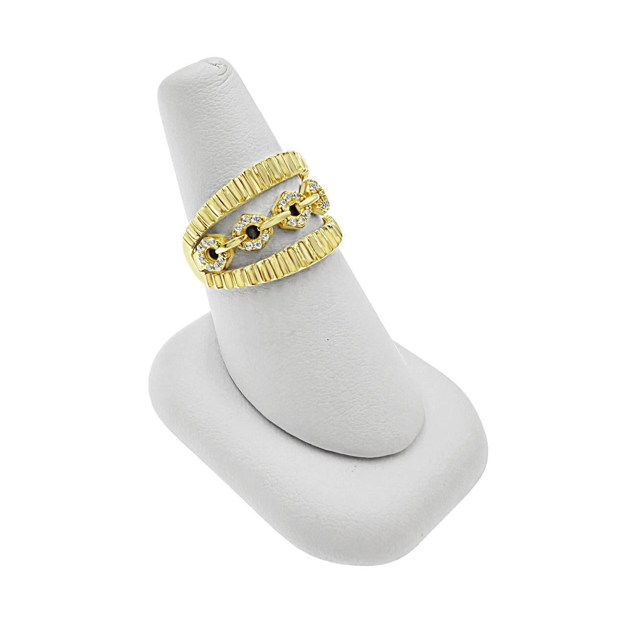 14K Yellow Gold Wide Band