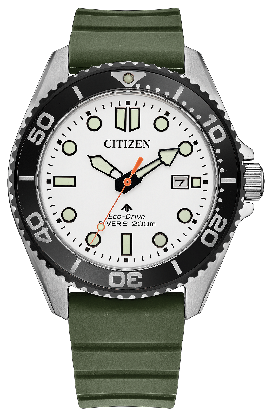 Citizen Promaster Dive Eco-Drive Green Strap Mens Watch BN0265-00A
