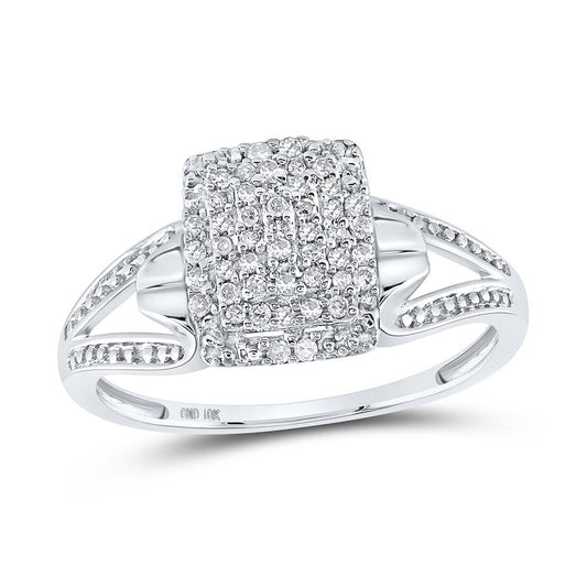 1/6ctw Diamond Ring 10k White Gold 104029