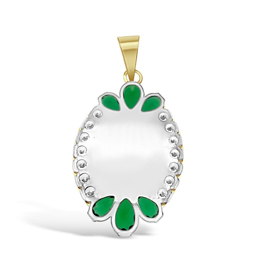 10K Tri Color Gold St Jude Pendant