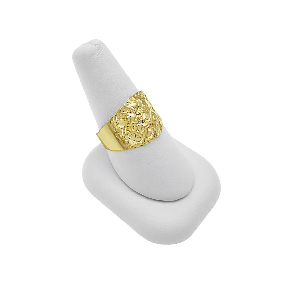 10K Yellow Gold Mens Nugget Ring