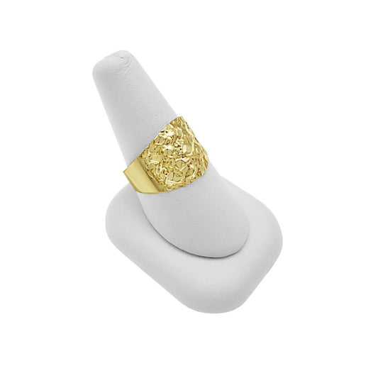 10K Yellow Gold Mens Nugget Ring