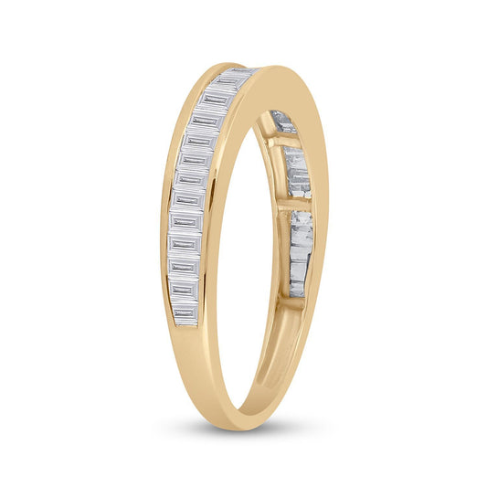 0.51ctw Diamond Baguette Anniversary Wedding Band 14K Yellow Gold