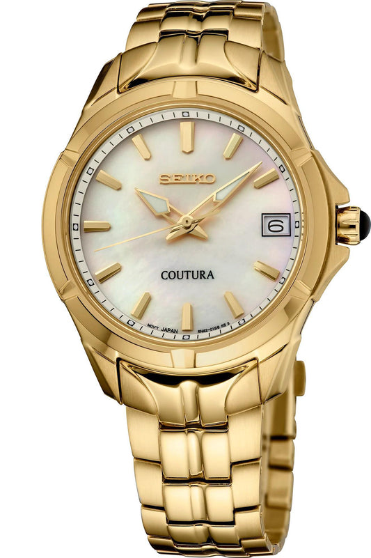 Seiko Coutura Mother of Pearl Dial Womens Watch SUR588