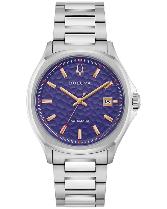 Bulova Tony Bennett NYC Automatic Purple Dial Mens Watch 96B484