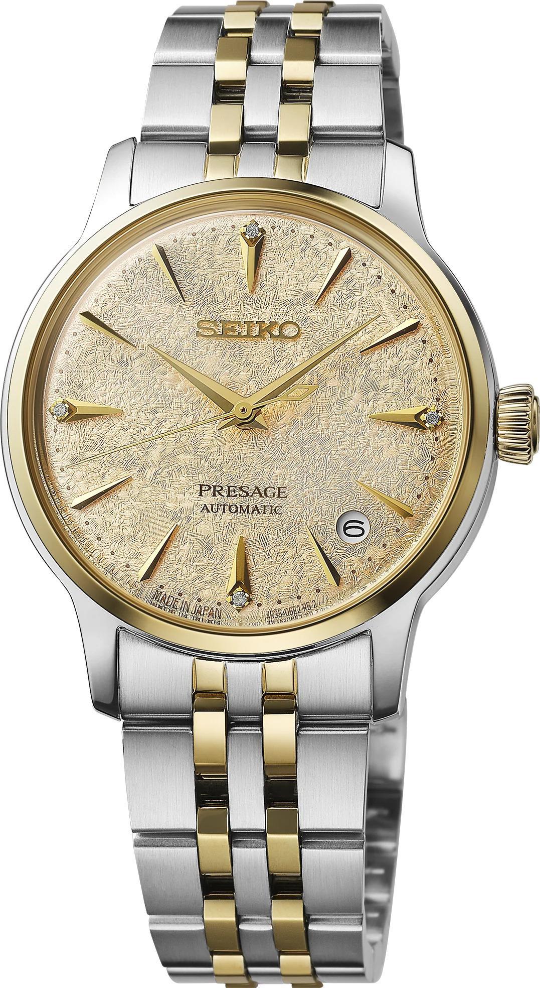 Seiko Presage Cocktail Time Diamond Mens Automatic Watch SRPL64