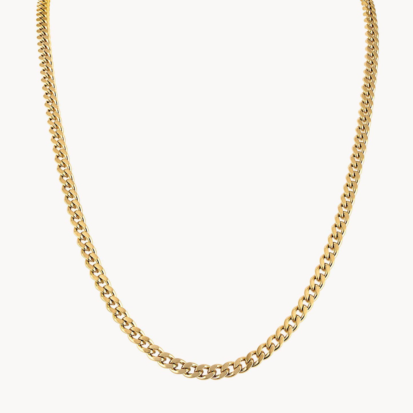 Bulova Classic Gold Tone Cuban Link Chain Necklace BVC1065B-GOSTNA