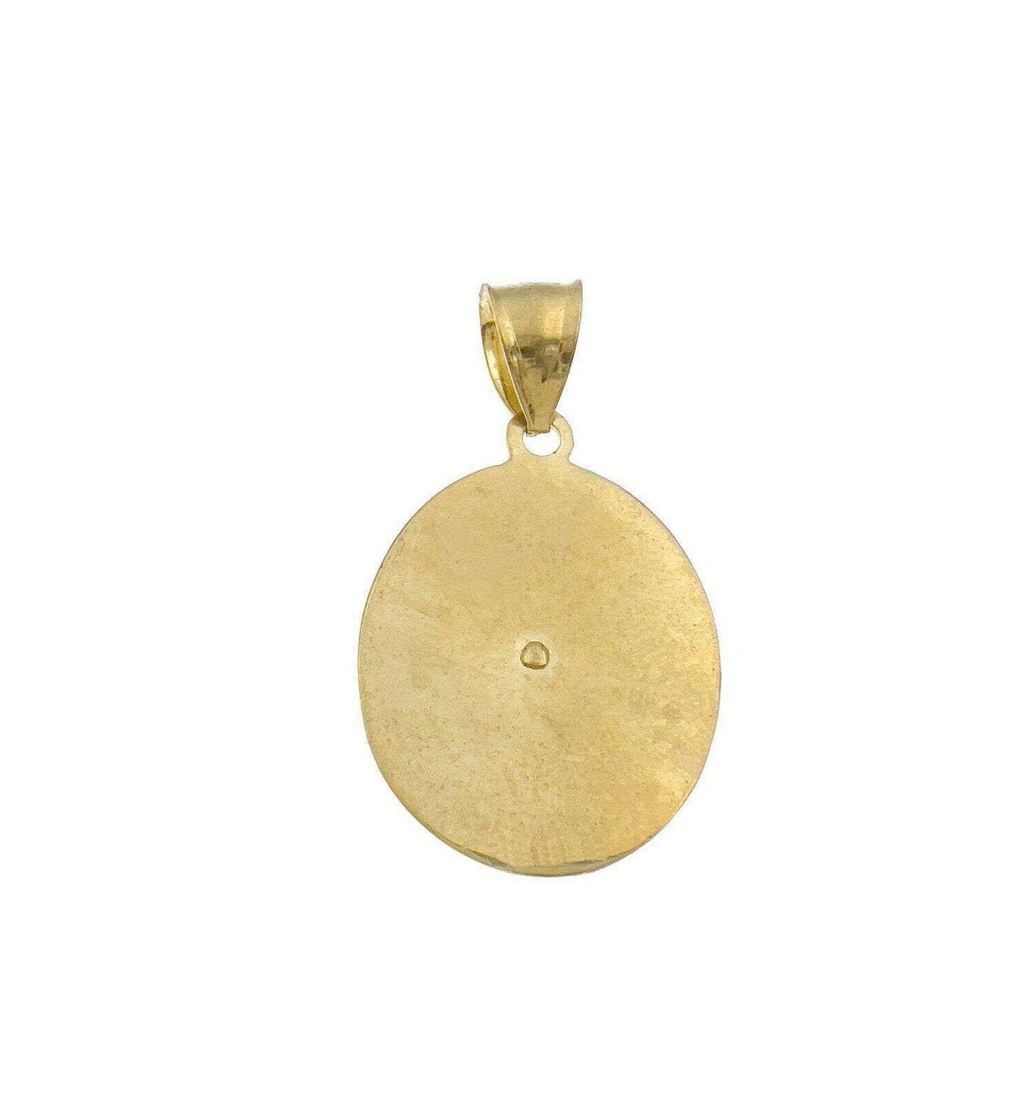 Holy Family Oval Pendant 10k Yellow Gold