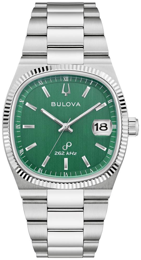 Bulova Super Seville Green Dial Mens Watch 96B439