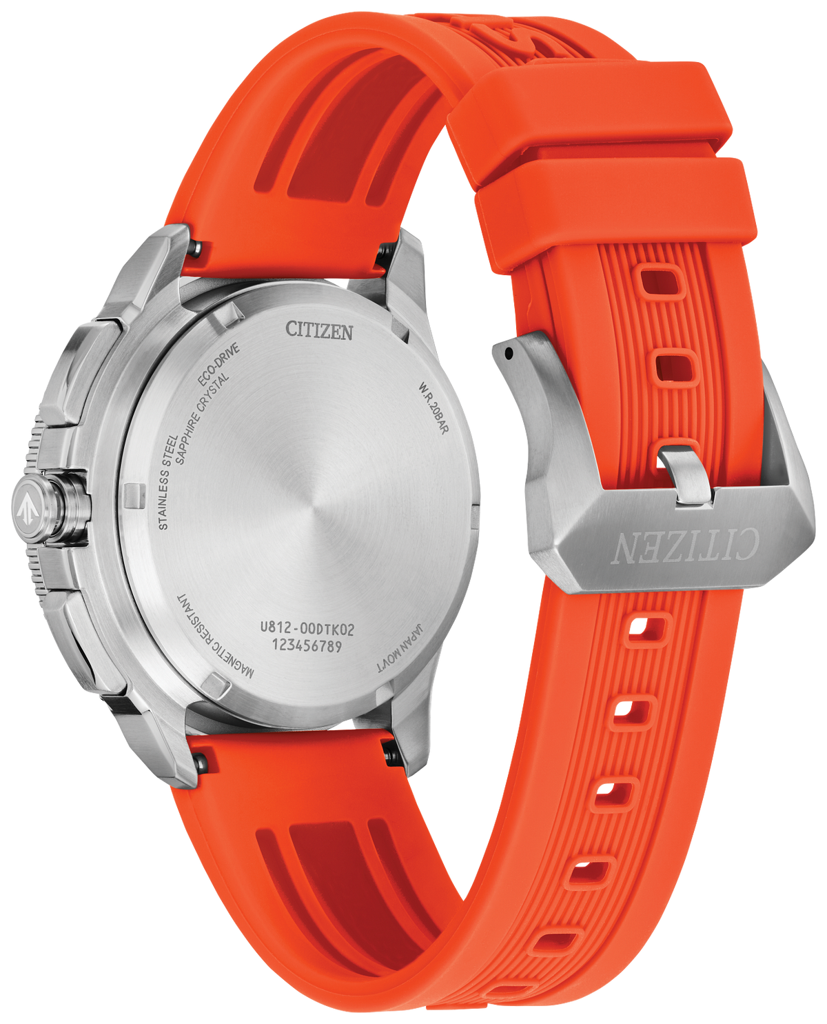 Citizen Promaster WaveTracker Eco-Drive Orange Strap Watch JV3000-13E