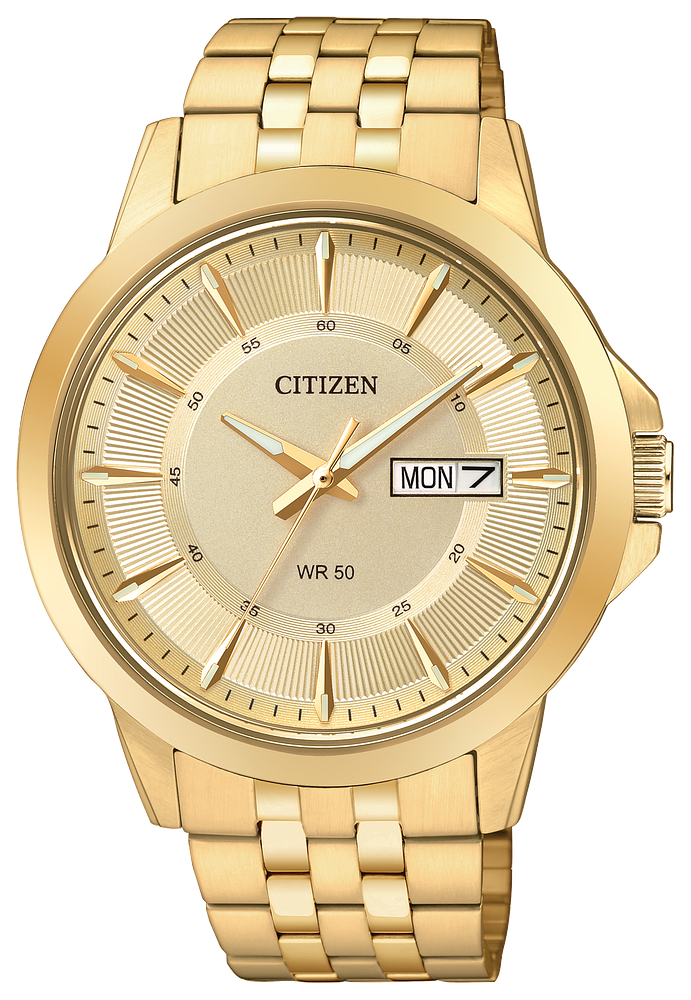 Citizen Quartz Gold Tone Mens Watch BF2013-56P