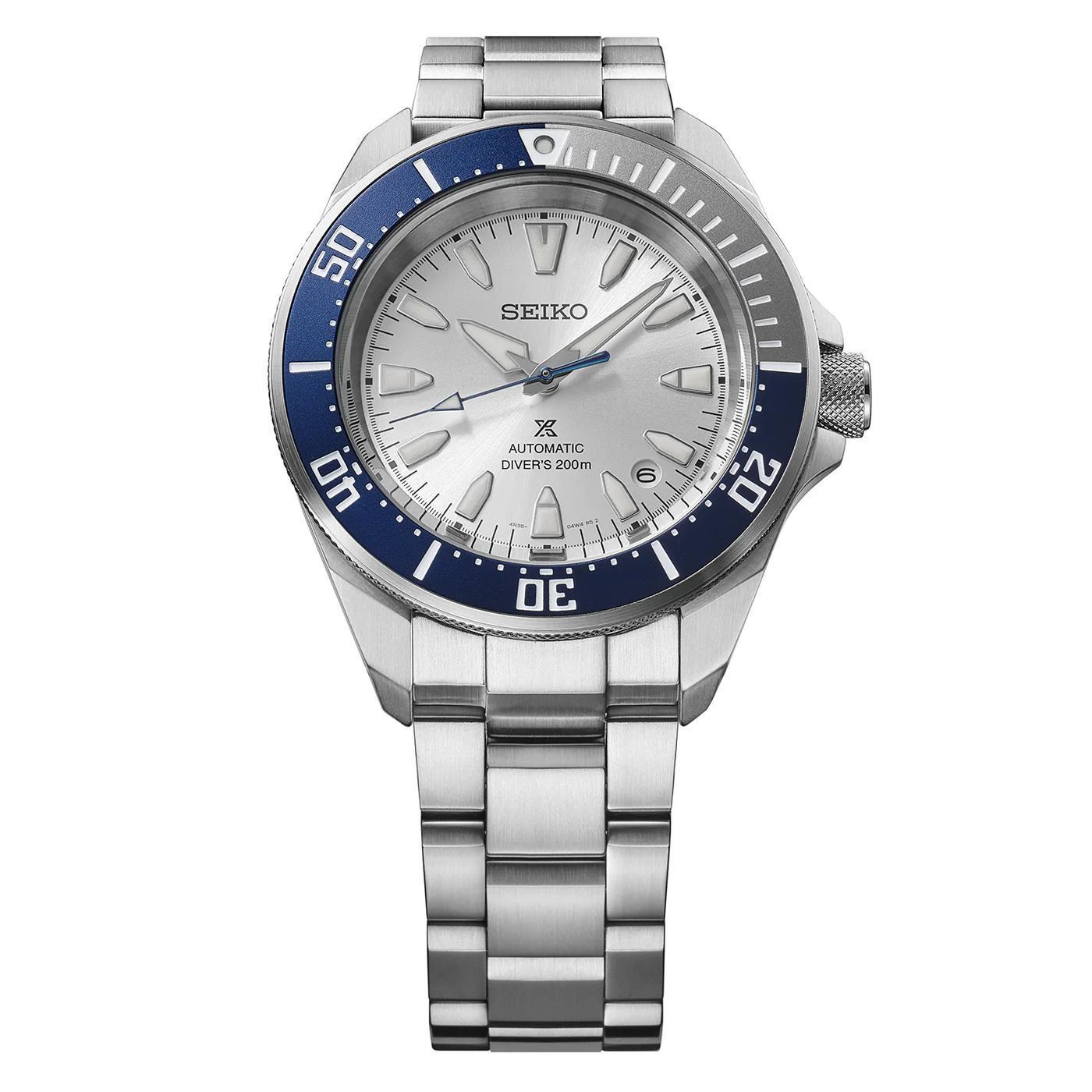 Seiko Prospex SS Automatic Diver Silver Dial 145 LE Watch HBB001