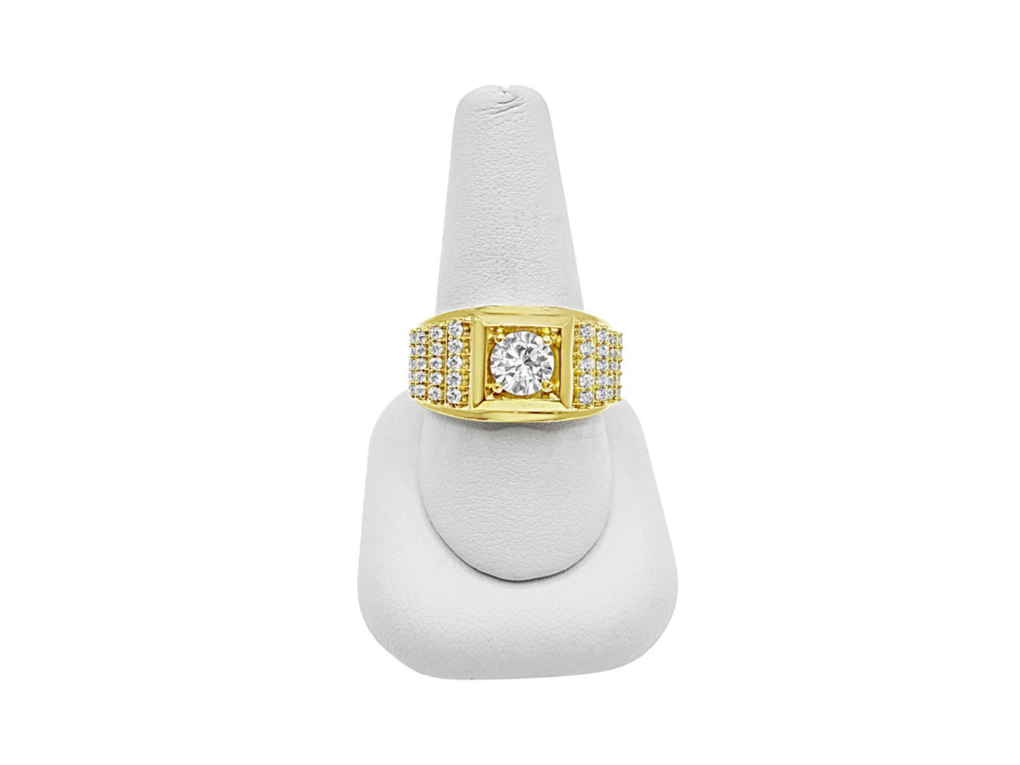 10k Yellow Gold Signet Pinky Men's Ring