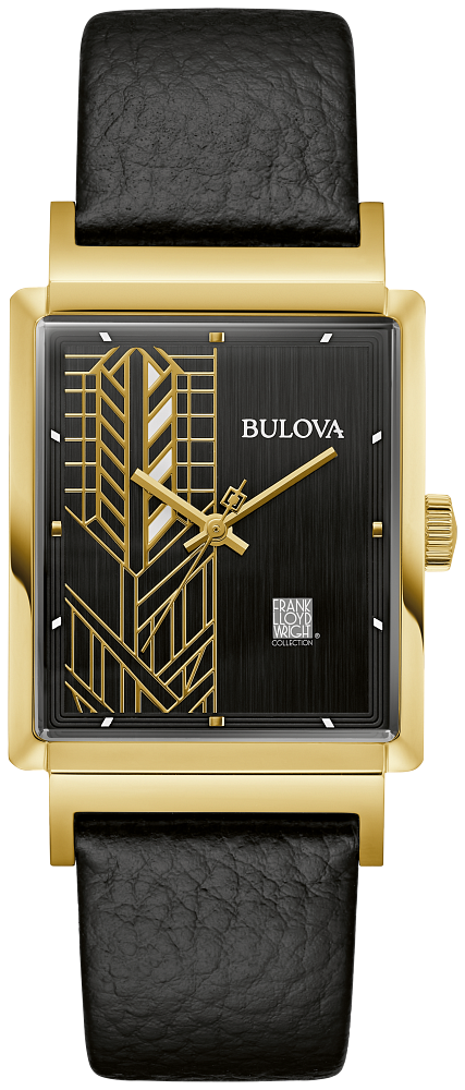 Bulova Frank Lloyd Wright Dana-Thomas House Watch 97A176