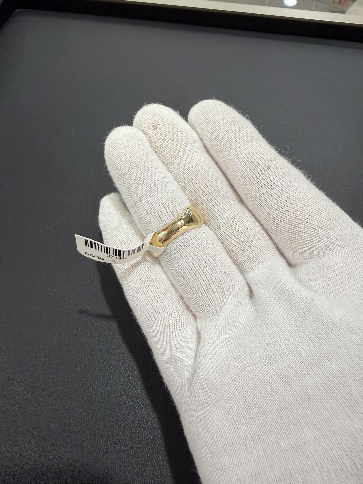 Ribbed Multi Dome Ring 10K Yellow Gold