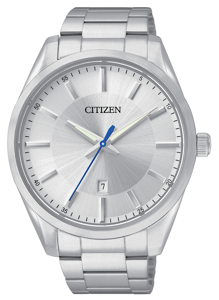 Citizen Quartz Total Silver tone Dial Mens Watch BI1030-53A