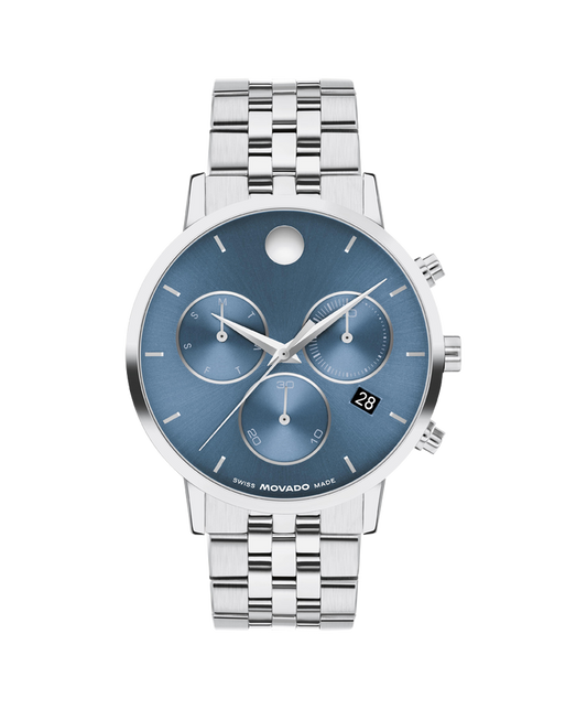Movado Museum Classic Mens Blue Dial Watch 0607998
